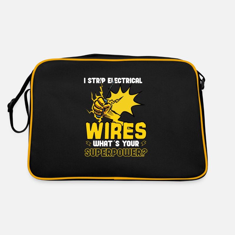 Electrician Electrical Engineer Lineman Electrical Retro Tasche