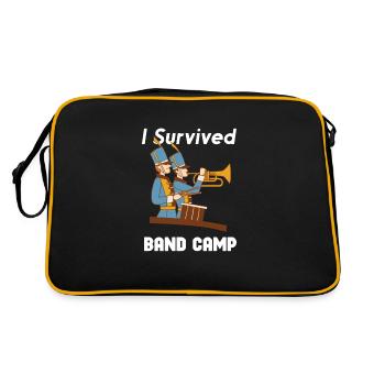 Marching Band Clarinetist School Rehearsal Music - Retro Bag - black/gold - Back