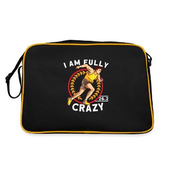 Coureur Full Marathon Finisher Running Jogging - Sac Retro - noir/or - Dos
