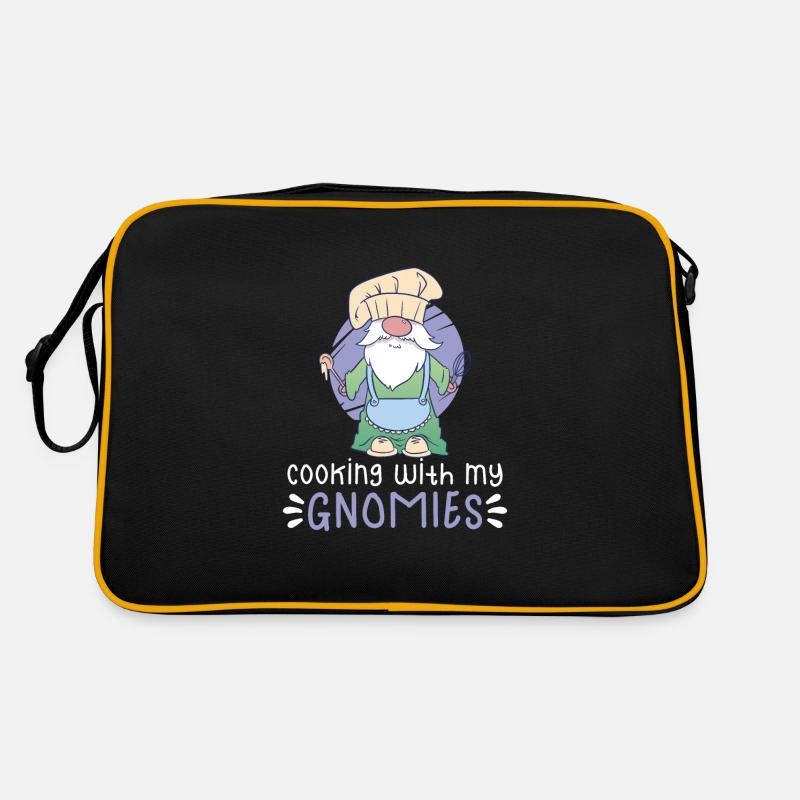 Cooking Cook Chef Gnomes Gnome Lover Funny Gnome Retro Tasche
