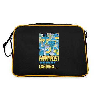 Funny pharmacist-pharmacy-technician-pharmacy - Retro Bag - black/gold - Back
