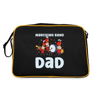Marching Band Clarinetist School Rehearsal Music - Retro Bag - black/gold - Back