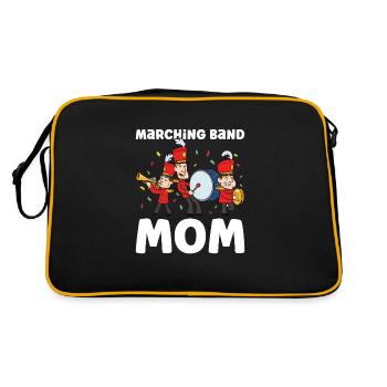Marching Band Clarinetist School Rehearsal Music - Retro Bag - black/gold - Back