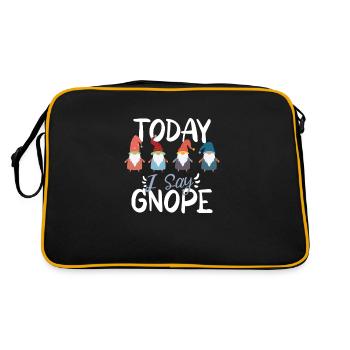 Gnomes de jardin Gnome Lover Drôle De Jardinage Gnome - Sac Retro - noir/or - Dos