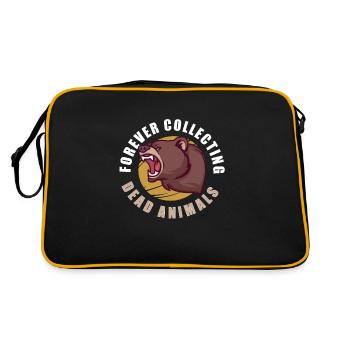 Trophée de chasse à la taxidermie drôle - Sac Retro - noir/or - Dos