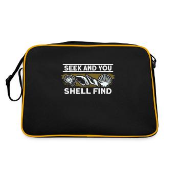 coquillages coquillages collecteur de coquillages collection cadeau - Sac Retro - noir/or - Dos