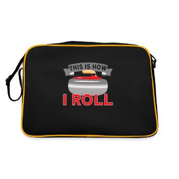 Curling Ice Sports Curlin - Retro Bag - black/gold - Back