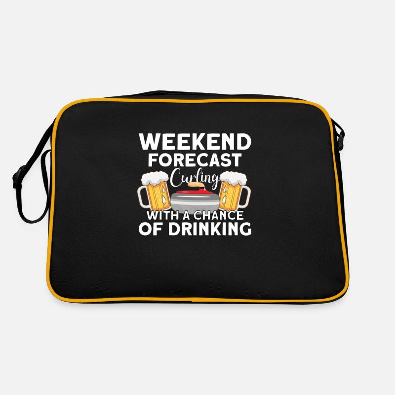 Curling Ice Sport Curling Player Curling Équipe Sac Retro