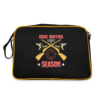 Chasse au canard Chasseur de canards Chasse aux oiseaux Chasse au canard - Sac Retro - noir/or - Dos