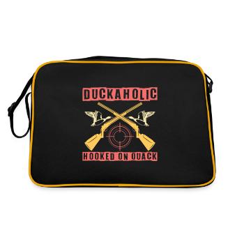 Chasse au canard Chasseur de canards Chasse aux oiseaux Chasse au canard - Sac Retro - noir/or - Dos
