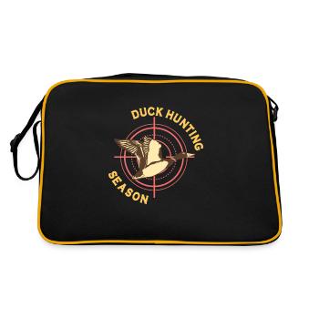Chasse au canard Chasseur de canards Chasse aux oiseaux Chasse au canard - Sac Retro - noir/or - Dos