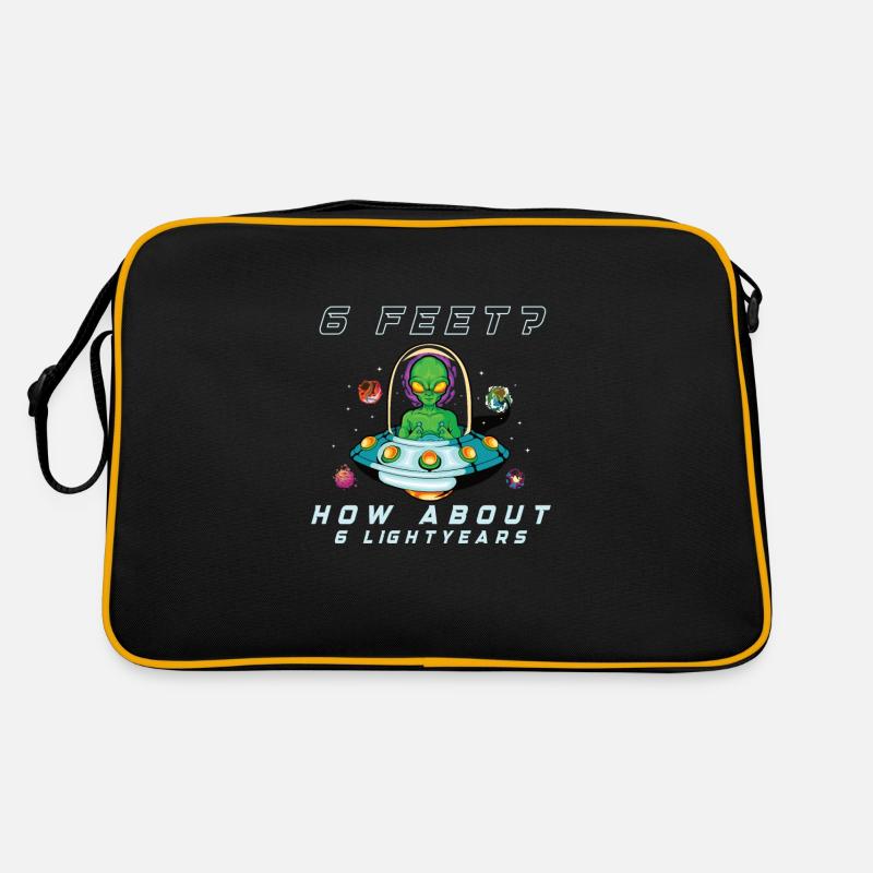 Alien Extraterrestrial Area 51 Ufo Space Geek Retro Tasche