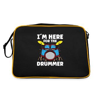 Batteur Batterie Musique Batterie Batterie - Sac Retro - noir/or - Dos