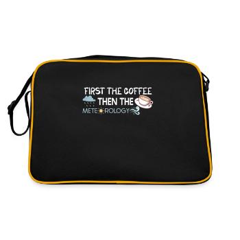 Funny Meteorology Meteorologist Weather Lover - Retro Bag - black/gold - Back
