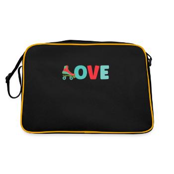 Roller Skate Roller Skating Roller Derby - Sac Retro - noir/or - Dos