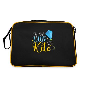 Kite Flying Kite Fan For Fite Flying Lovers - Retro Bag - black/gold - Back