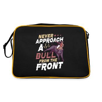 Rodeo Bull Riding Livestock Show Bovins fermiers - Sac Retro - noir/or - Dos