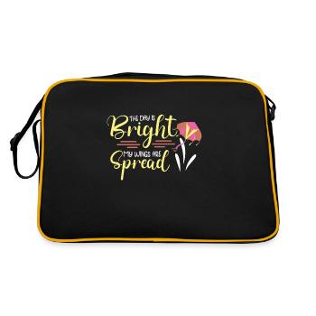 Kite Flying Kite Fan For Fite Flying Lovers - Retro Bag - black/gold - Back