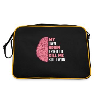 Stroke Survivor Stroke Consciousness - Retro Bag - black/gold - Back