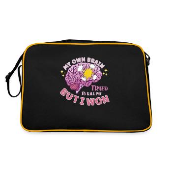 Stroke Survivor Stroke Consciousness - Retro Bag - black/gold - Back