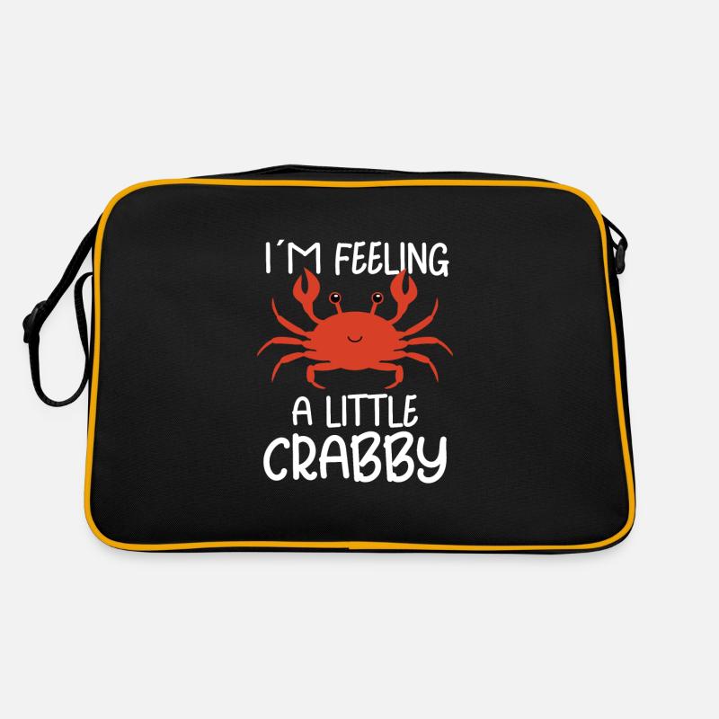 Krabbenkrabbenkrabbenflüsterer Krabbenjagdfischer Retro Tasche