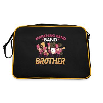 Marching Band Clarinetist School Rehearsal Music - Retro Bag - black/gold - Back