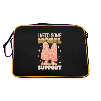 Morels Mushroom Picker Mushroom Farmer Mushroom - Sac Retro - noir/or - Dos