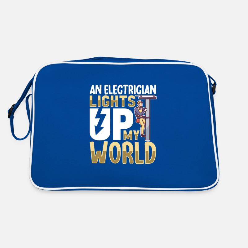 Electrician Electrical Engineer Lineman Electrical Retro Tasche