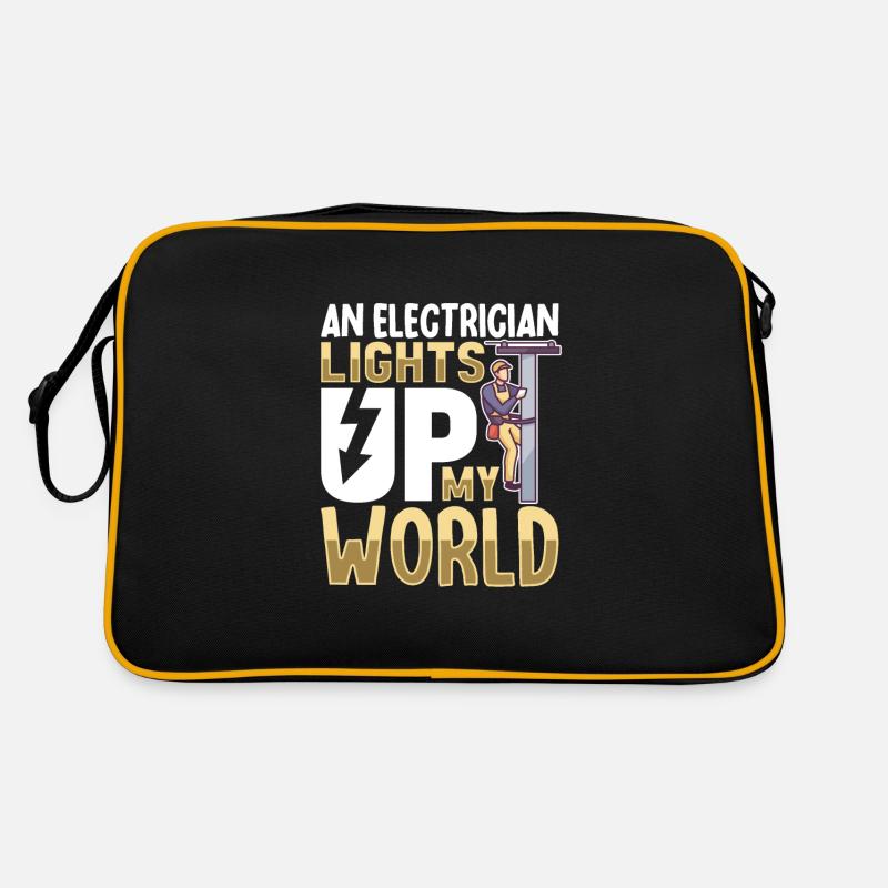 Electrician Electrical Engineer Lineman Electrical Retro Tasche