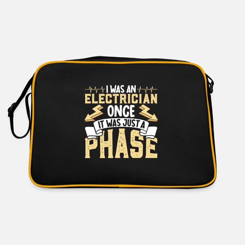 Electrician Electrical Engineer Lineman Electrical Retro Tasche