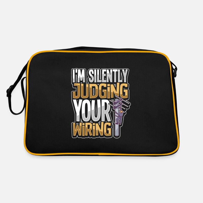 Electrician Electrical Engineer Lineman Electrical Retro Tasche