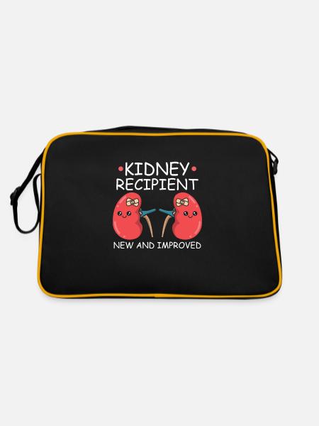 Kidney Transplant Kidney Donor Kidney Disease - Retro Bag - black/gold - Back