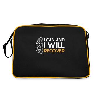 Stroke Survivor Stroke Awareness - Retro Bag - black/gold - Back