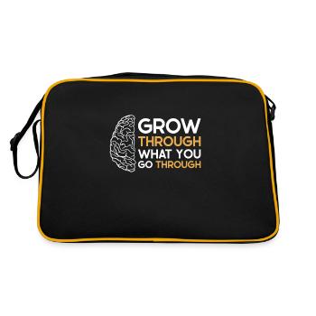 Stroke Survivor Stroke Awareness - Retro Bag - black/gold - Back