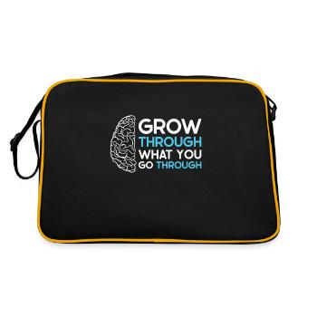 Stroke Survivor Stroke Awareness - Retro Bag - black/gold - Back