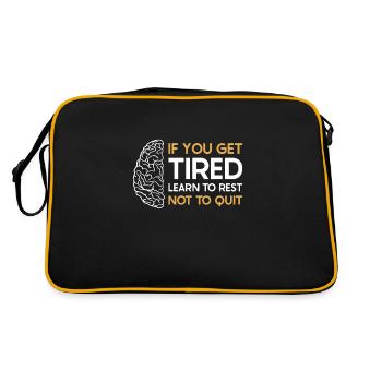 Stroke Survivor Stroke Awareness - Retro Bag - black/gold - Back