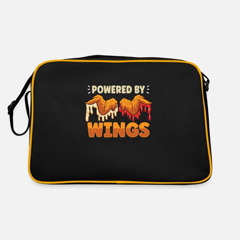 Ailes de poulet Aile de poulet chaud cuit Restauration rapide Sac Retro