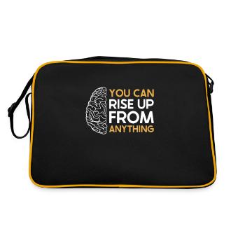 Stroke Survivor Stroke Awareness - Retro Bag - black/gold - Back