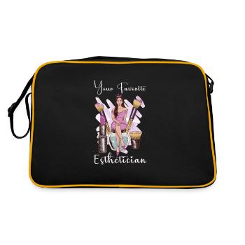 Beautician Esthetician Make Up Beauty-care Salon - Retro Bag - black/gold - Back