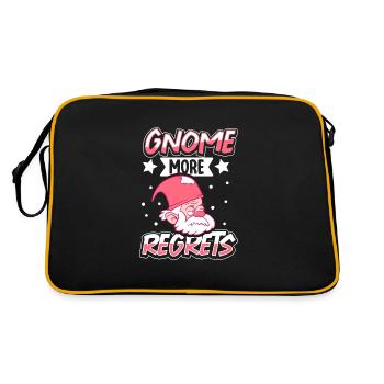 Gnomes de jardin Gnome Amant Drôle de Gnome Jardinage - Sac Retro - noir/or - Dos