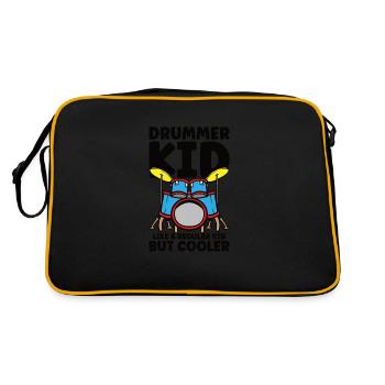 Batteur Batterie Musique Batterie Batterie - Sac Retro - noir/or - Dos