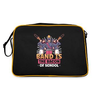 Marching Band Clarinetist School Rehearsal Music - Retro Bag - black/gold - Back