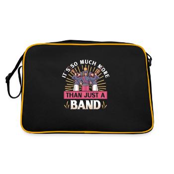 Marching Band Clarinetist School Rehearsal Music - Retro Bag - black/gold - Back