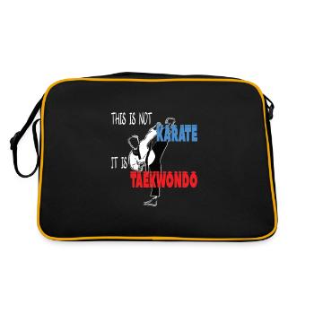 This is Taekwondo Cool Korean Martial Arts - Retro Bag - black/gold - Back
