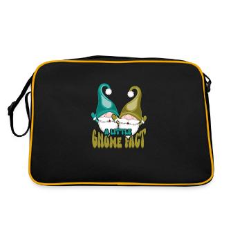 Nains de jardin Amant de gnome Jardinage drôle de gnome - Sac Retro - noir/or - Dos
