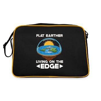 Théorie de la Terre plate Terre plate Armée de la Terre plate Terre - Sac Retro - noir/or - Dos