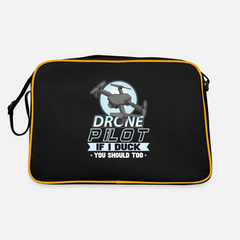 Drohne Pilot Opa Geschenkidee Alter Mann Mit Retro Tasche