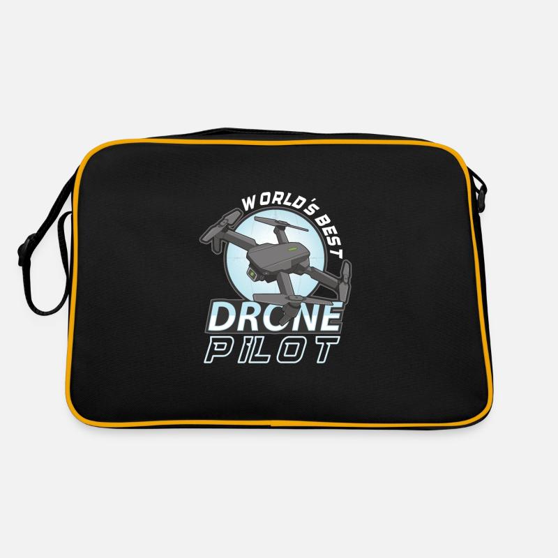 Drohne Pilot Opa Geschenkidee Alter Mann Mit Retro Tasche