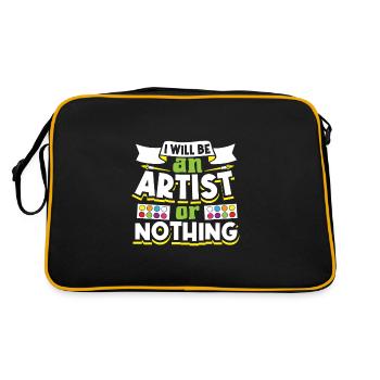 Artiste Peinture Peintre Art Couleur Art Professeur - Sac Retro - noir/or - Dos
