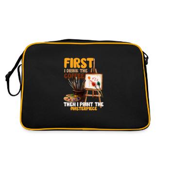 Artiste Peinture Peintre Art Couleur Art Professeur - Sac Retro - noir/or - Dos